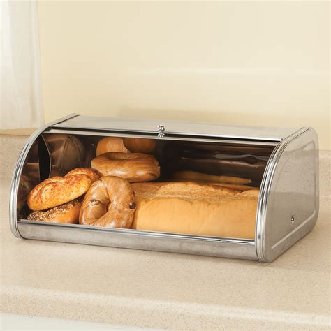 stainless steel bread box bed bath and beyond|Jiallo Stainless Steel Large Bread Box .